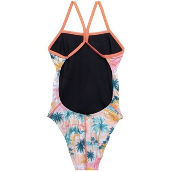 Speedo Printed The One 830 Beach One-Piece Swimsuit Palm Trees Tropical Size 24 - Picture 4 of 4